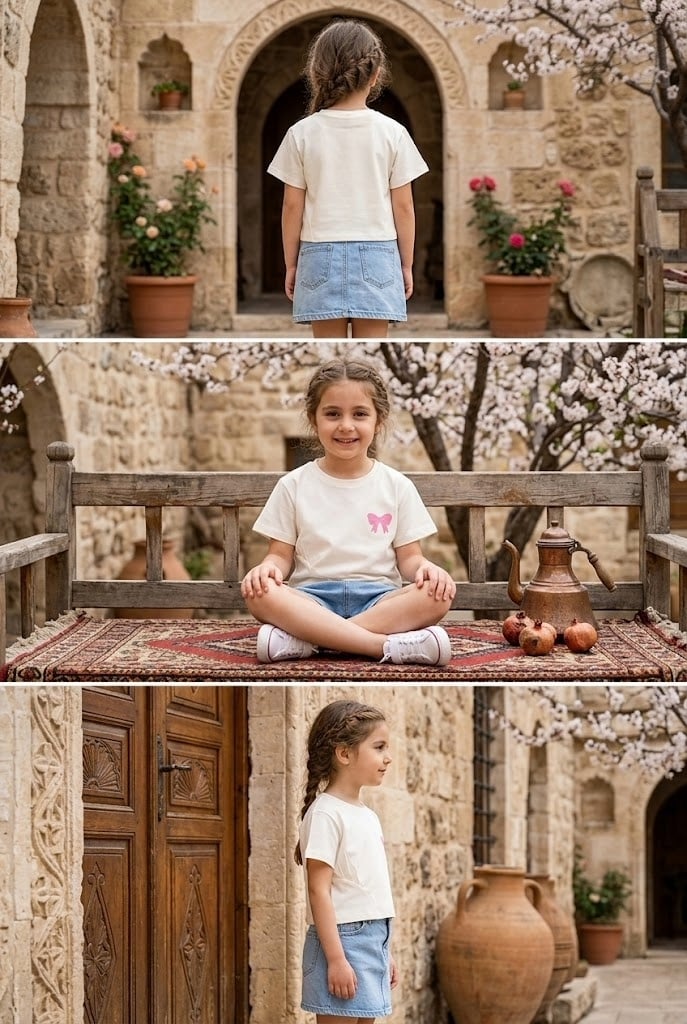 Fiyonk Baskılı Kız Tshirt