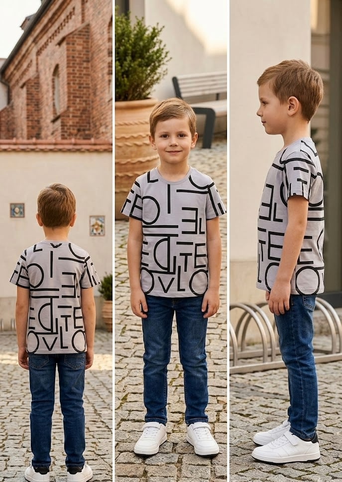Harf Baskılı Erkek T-shirt