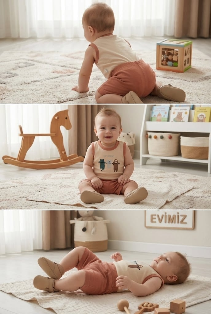 Kolsuz Bebek Çıtçıtlı Body