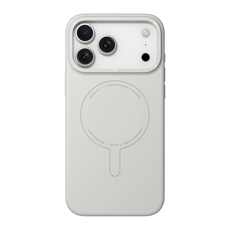 Apple iPhone 17 Pro Max Kılıf M-Safe Şarj Özellikli Youngkit Morandi Serisi Kapak beyaz