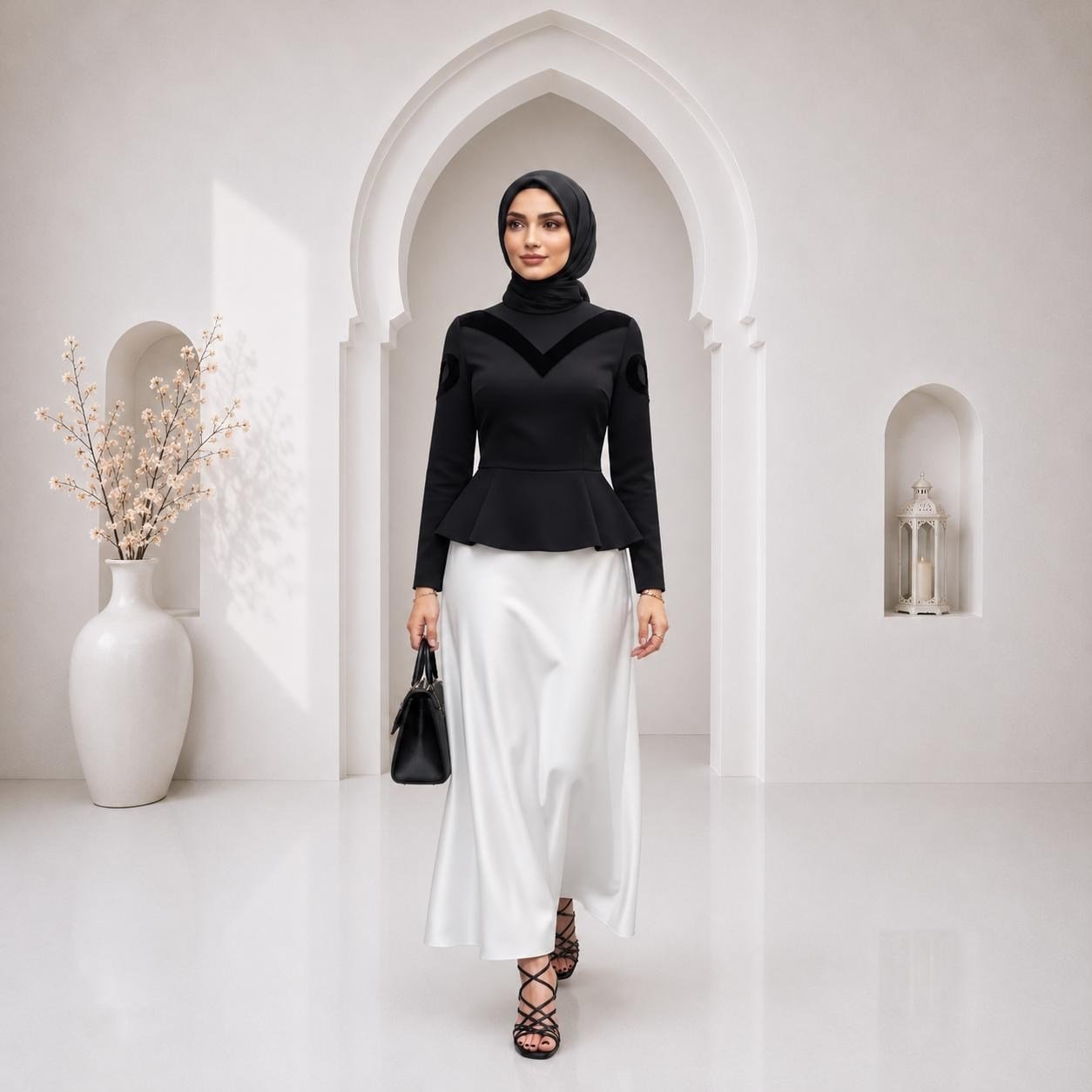 Muslima Wear Şehrazat Siyah Bluz