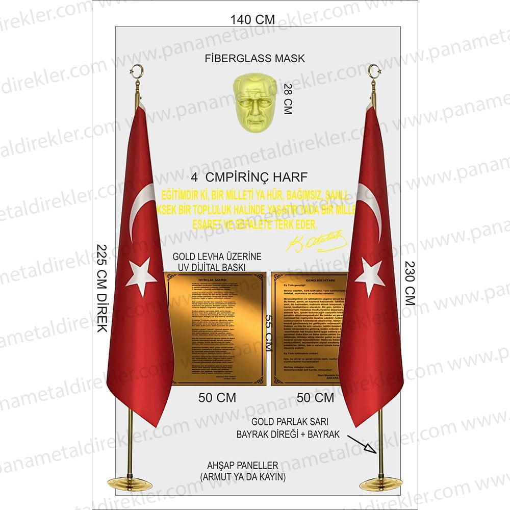 Atatürk Köşesi Seti Poz Model 06
