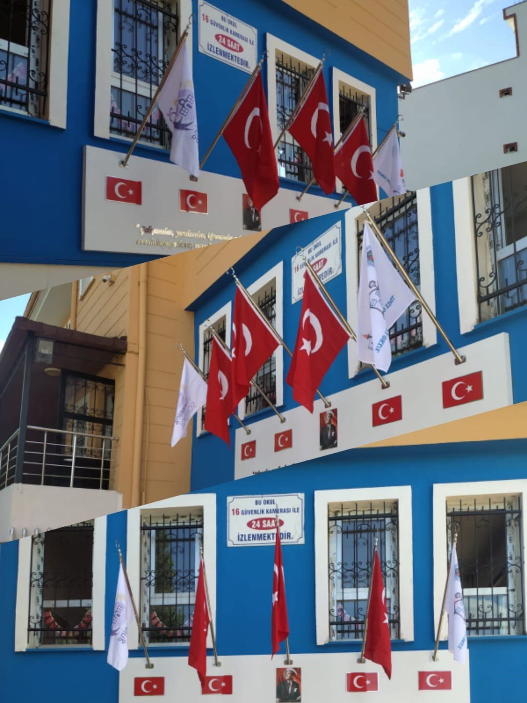 Duvar Tipi Bayrak Direği Ayyldız Dahil (115 cm)