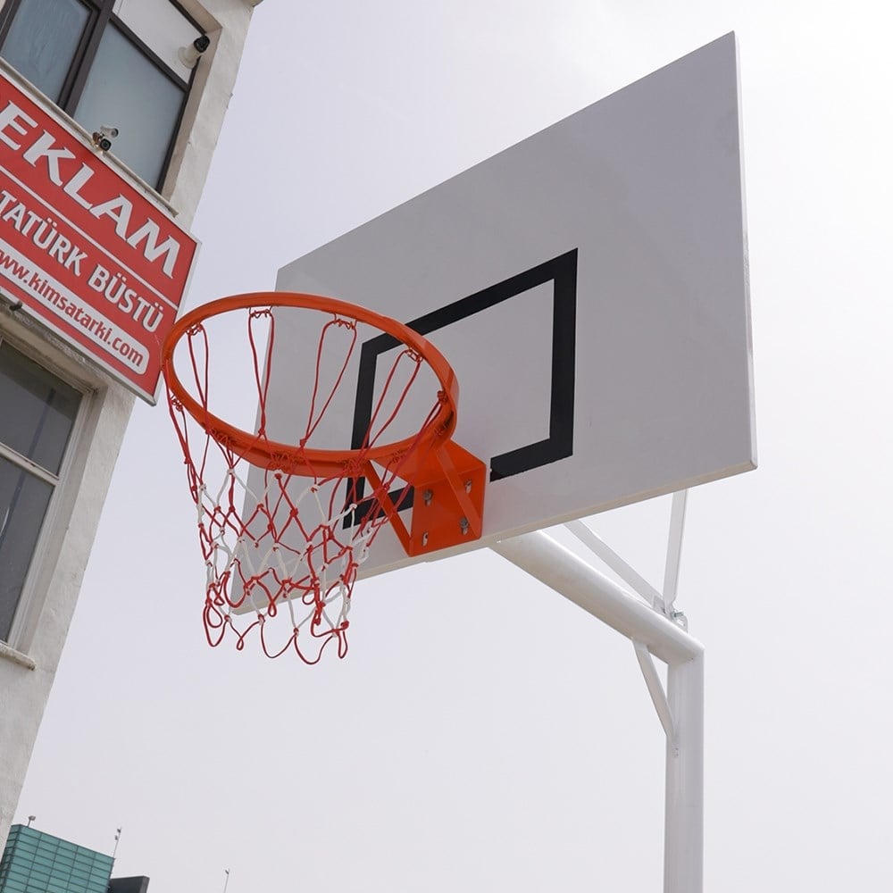 EKO Basketbol Potası Bahçe Tipi Tek Direkli Sac Panya