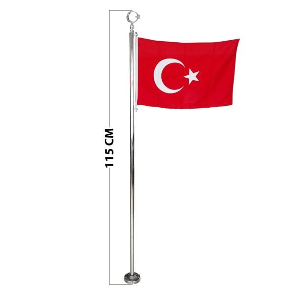 Şehit Bayrak Direği Ayyıldız Dahil (115 cm Boy)