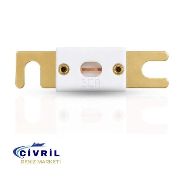 50A ANL Seramik Sigorta - Gold Kaplama  