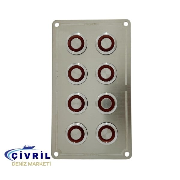 8 LÜ KROM SWİTCH PANEL  SİGORTALI 