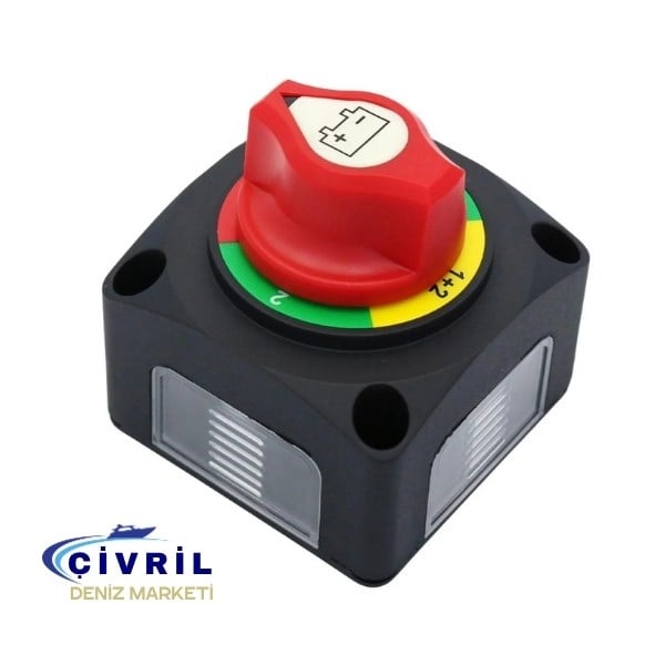 AKÜ ŞALTERİ 12-48V ÇİFT DEVRELİ 350 AMP
