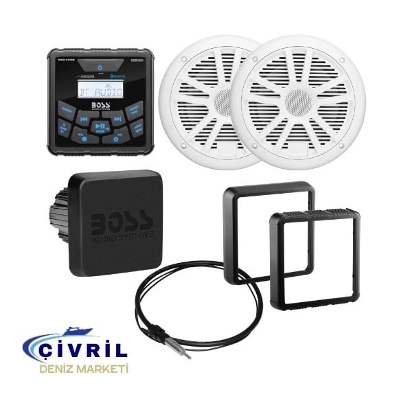 BOSS AUDİO SYSTEM USB VE AUX GİRİŞLİ BLUETOOTH LU HOPERLÖRLÜ MARİN TEYP