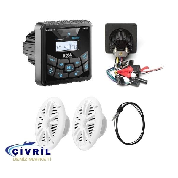 BOSS AUDİO SYSTEM USB VE AUX GİRİŞLİ BLUETOOTH LU HOPERLÖRLÜ MARİN TEYP