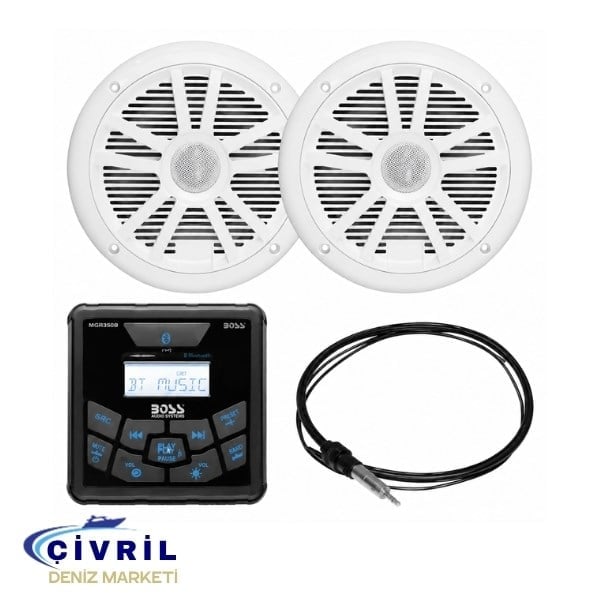 BOSS AUDİO SYSTEM USB VE AUX GİRİŞLİ BLUETOOTH LU HOPERLÖRLÜ MARİN TEYP