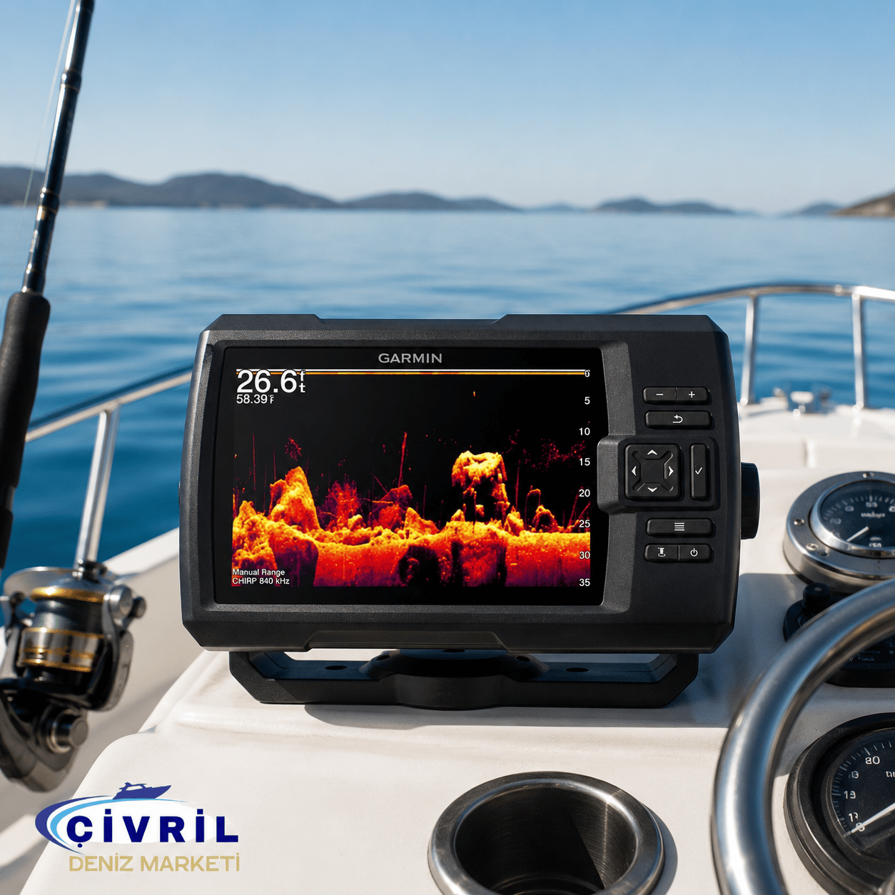 GARMİN STRİKER VİVİD 7 CV BALIK BULUCU GPS TÜRKÇE MENÜ GT20