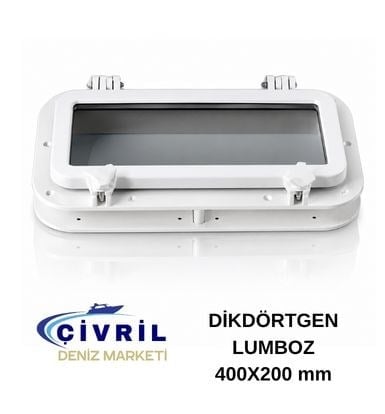 LUMBOZ PLASTİK DİKDÖRTGEN BEYAZ 400X200