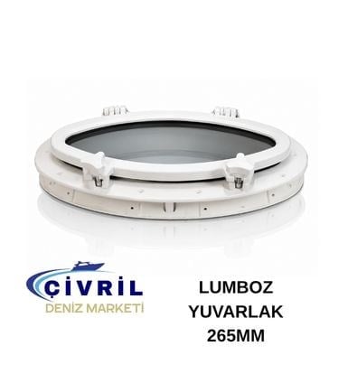 LUMBOZ PLASTİK YUVARLAK BEYAZ 265MM 