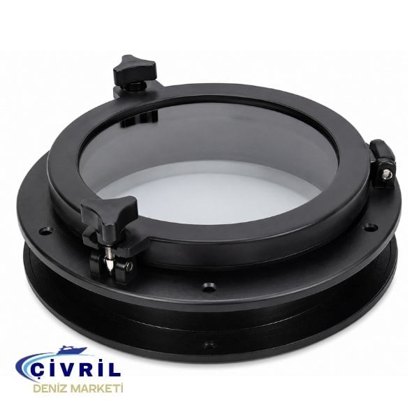 LUMBOZ PLASTİK YUVARLAK SİYAH - DIŞ ÇAP:265 MONTAJ DERİNLİĞİ:38MM MONTAJ ÖLÇÜSÜ :210 CAM ÇAPI:180MM