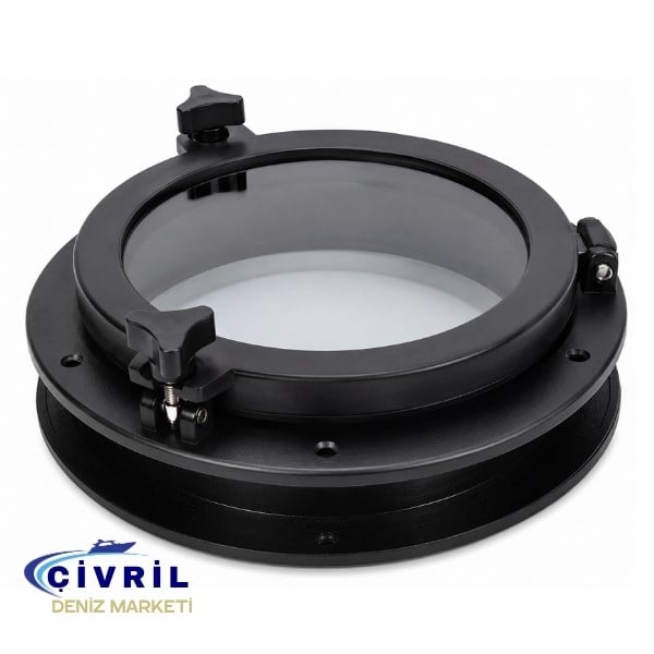 LUMBOZ PLASTİK YUVARLAK SİYAH -DIŞ ÇAP:215 MONTAJ DERİNLİĞİ:38MM MONTAJ ÖLÇÜSÜ :160MM CAM ÇAPI:130MM