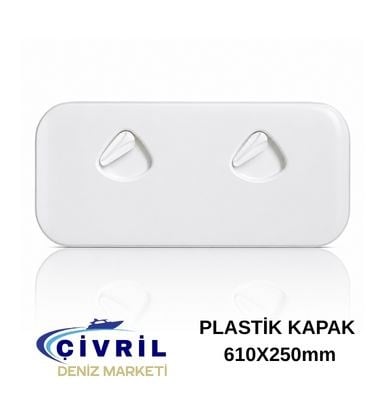 PLASTİK KAPAK BEYAZ 610X250MM