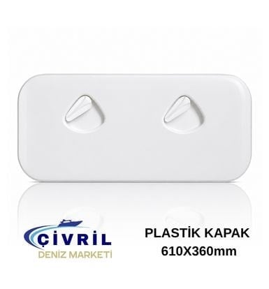PLASTİK KAPAK BEYAZ 610X360MM