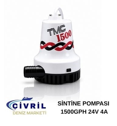 TMC SİNTİNE POMPASI 1500GPH 24V 4A