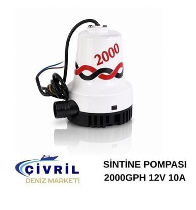 TMC SİNTİNE POMPASI 2000GPH  12V 10A