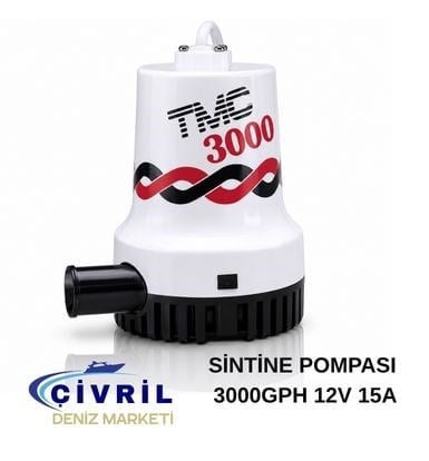 TMC SİNTİNE POMPASI 3000GPH 12V 15A