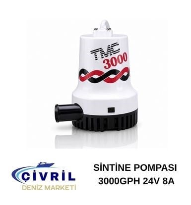 TMC SİNTİNE POMPASI 3000GPH 24V 8A