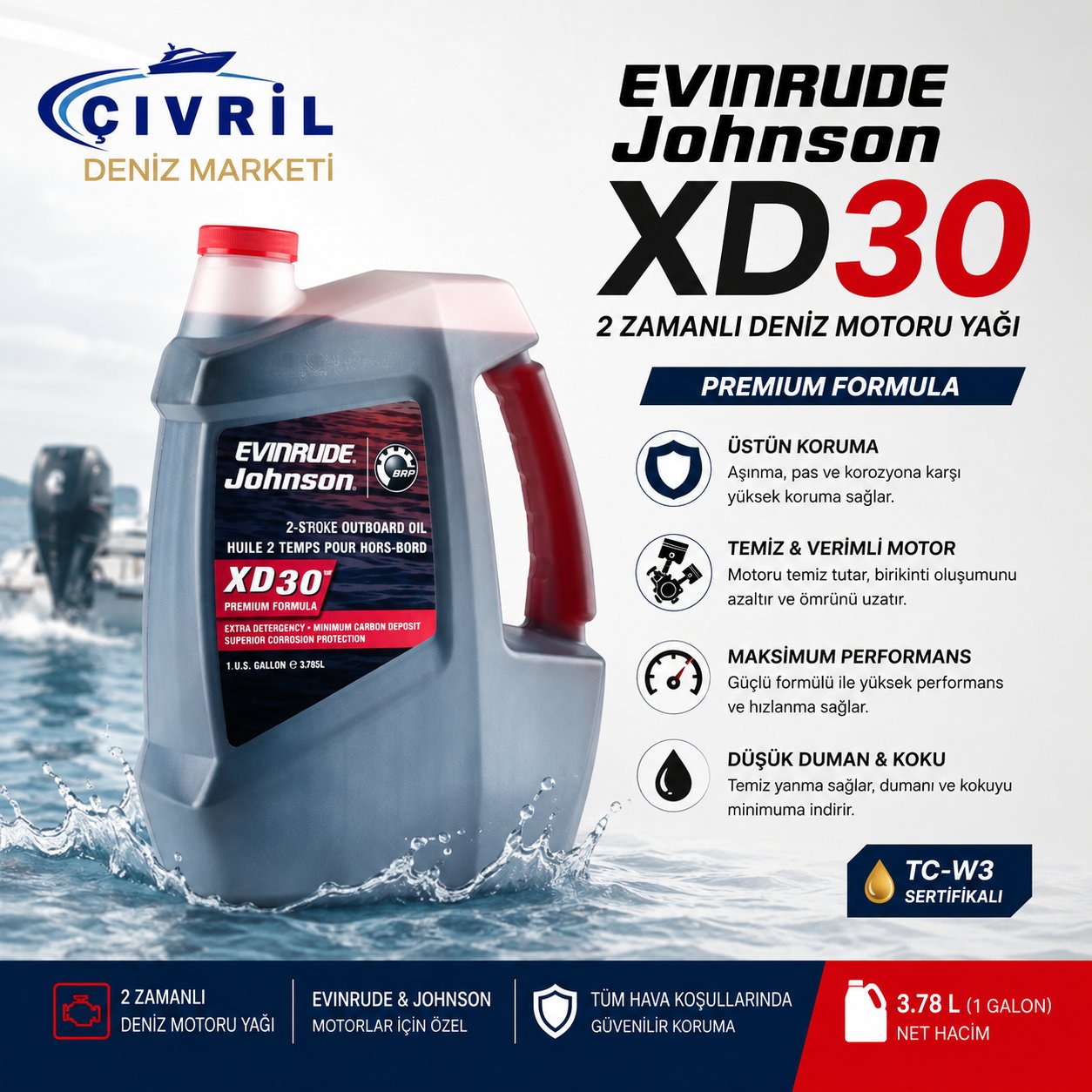 XD30 GALON 2 ZAMANLI MOTOR YAĞI