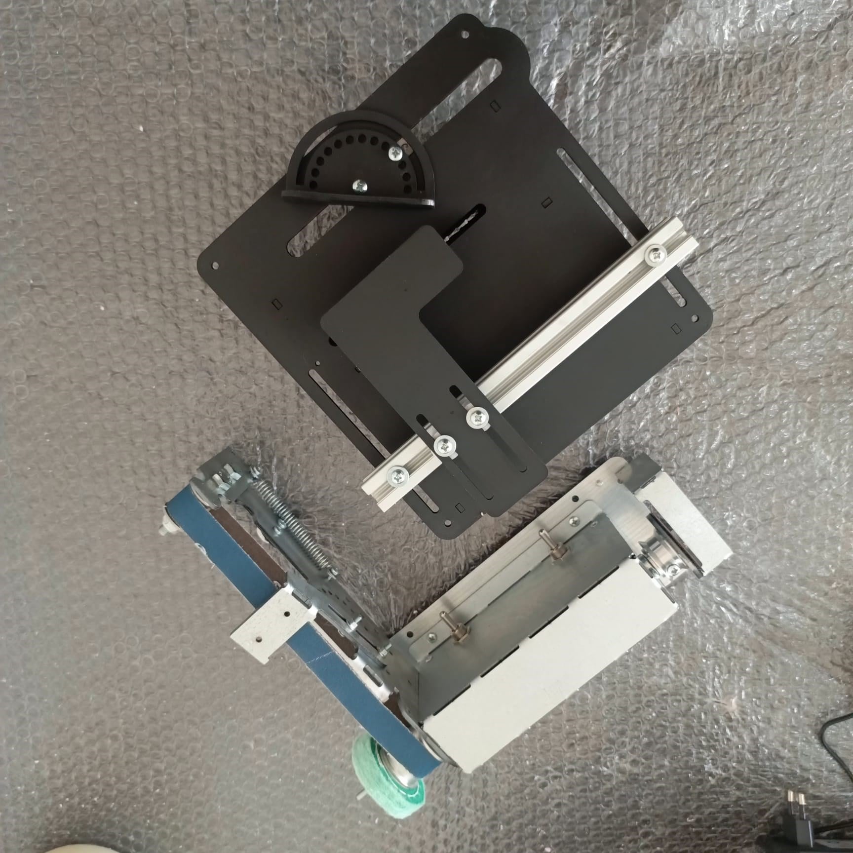 İkili Set Mini Daire Testere Tezgahı + Üçü Bir Arada Zımpara Makinesi