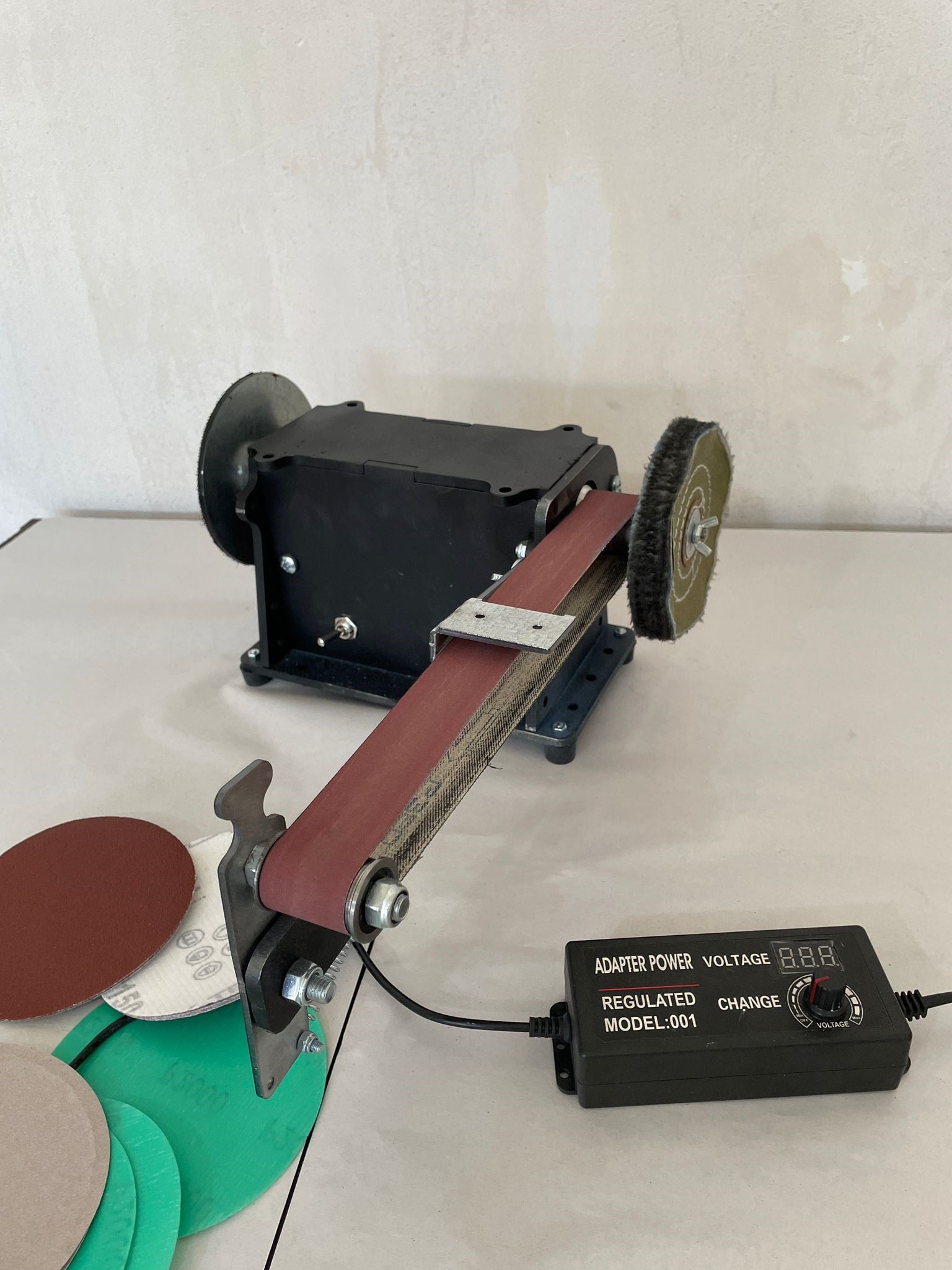 Üçü Bir Arada : 630*30 Bant Zımpara Polisaj Disk Zımpara Makinesi