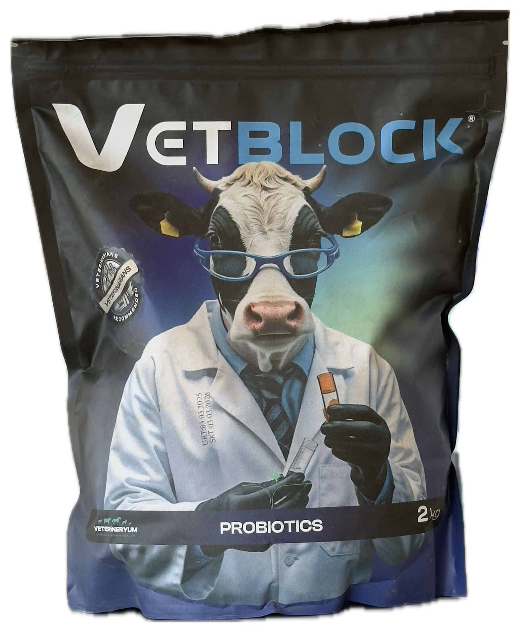 VetBlock® Probiyotik Bağırsak Destekleyici Toz (Buzağı, Kuzu ve Oğlaklar İçin) – 2 Kg