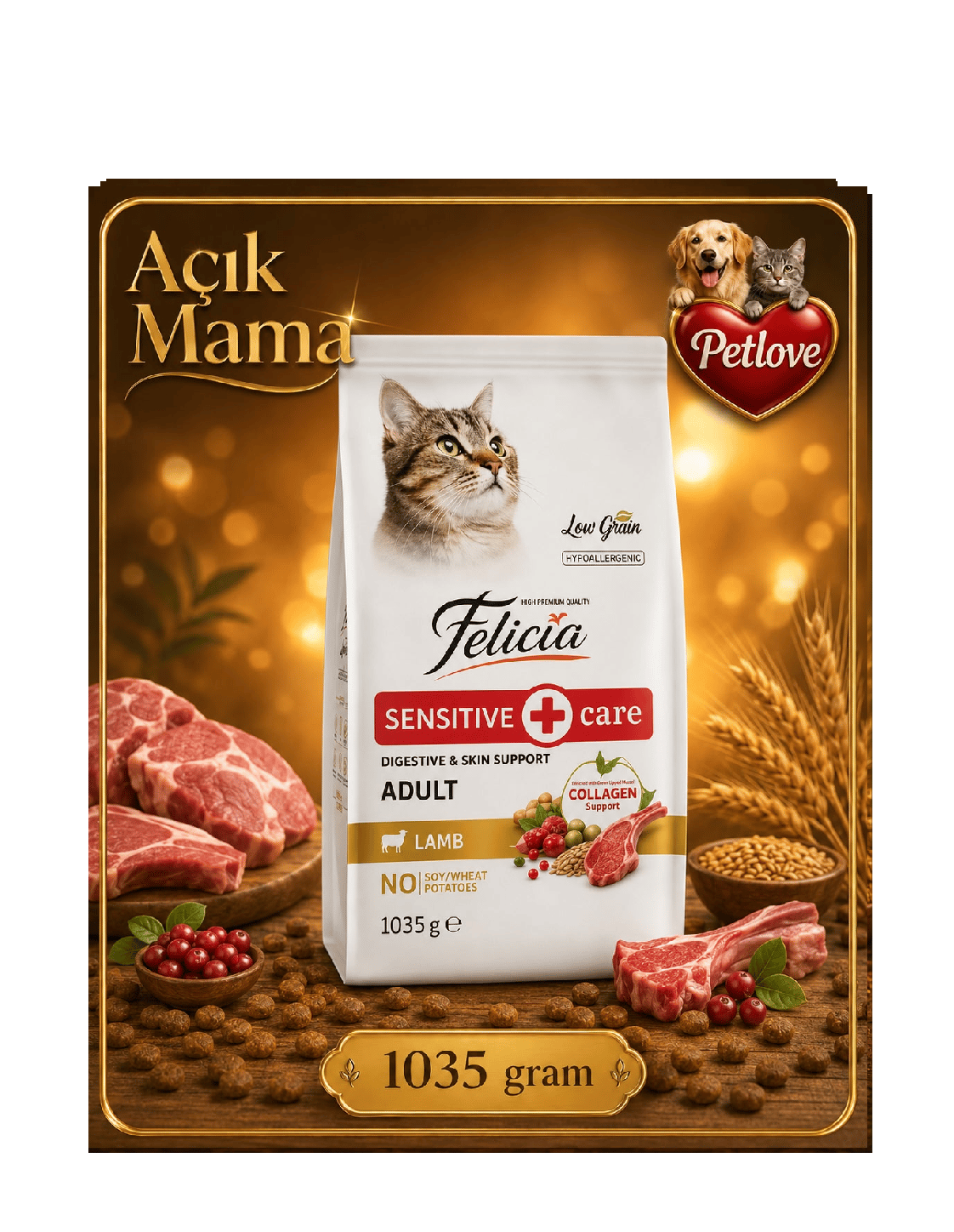 AÇIK Felicia Kuzu Kedi 1 KG