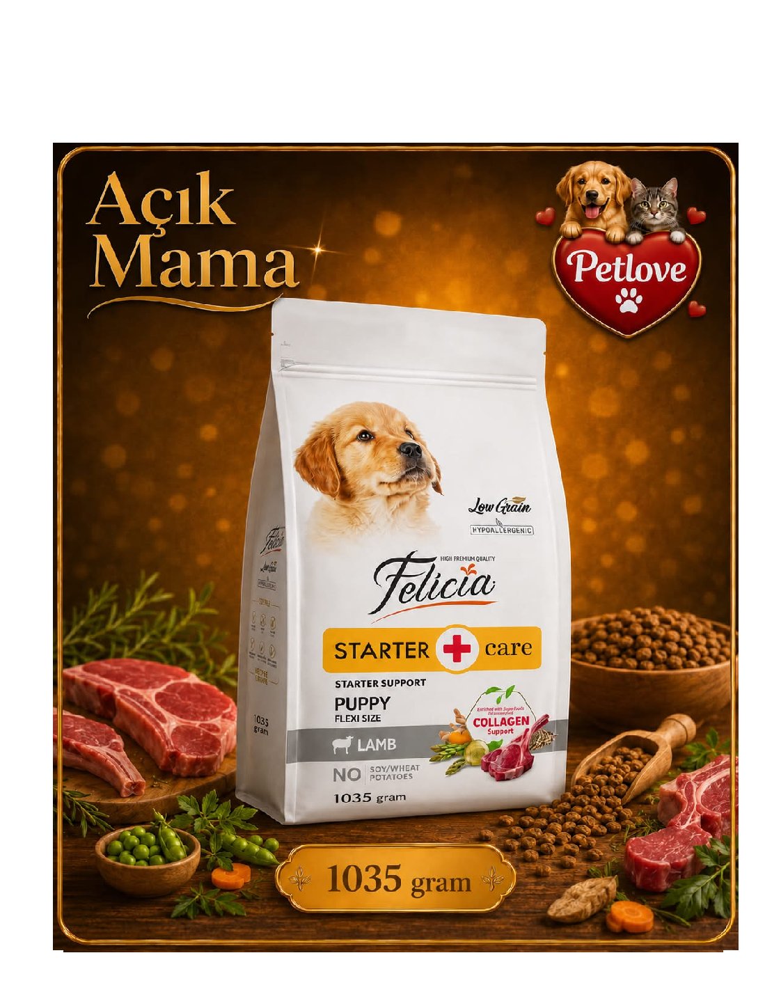 AÇIK Felicia Mini Yavru Köpek 1KG