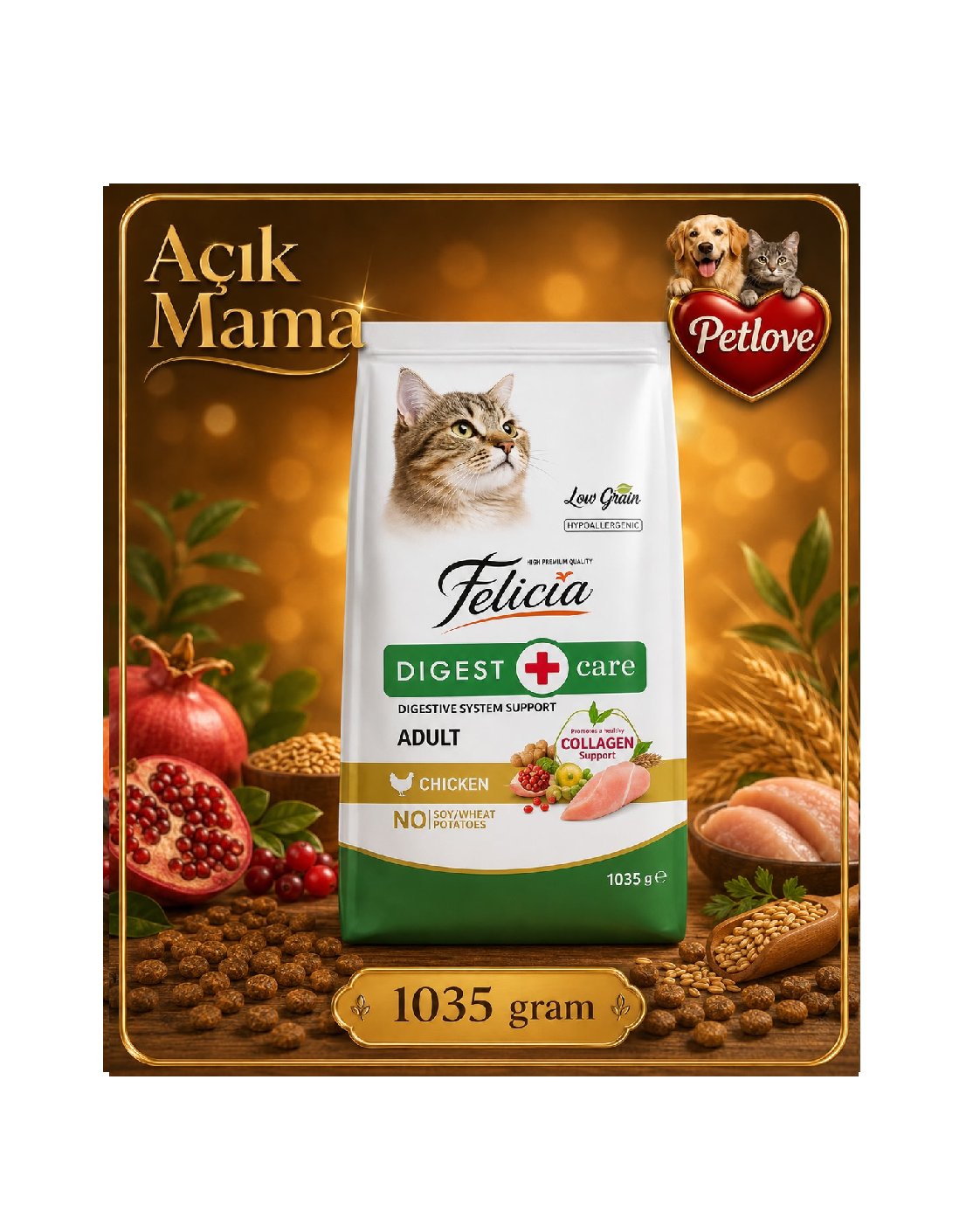 AÇIK Felicia Yavru Kedi Tavuk 1 KG