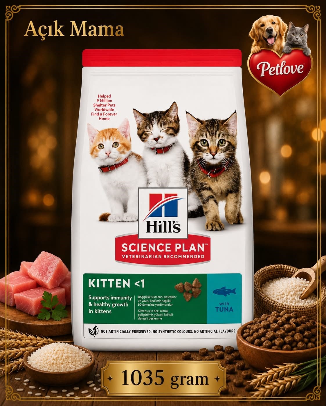 AÇIK Hilss Yavru Balıklı Kedi 1 KG