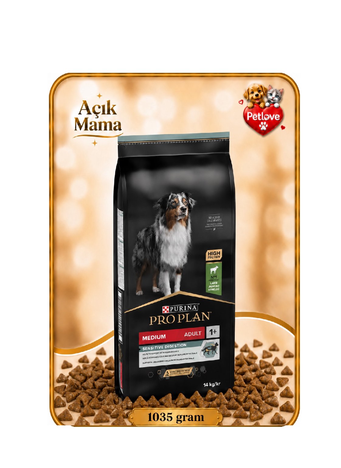 AÇIK Proplan Medıum Kuzu Yetişkin 1KG