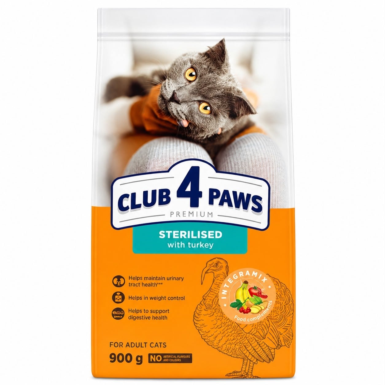 CLUB 4 PAWS PREMIUM HINDILI KISIR KEDİ 900 GRAM