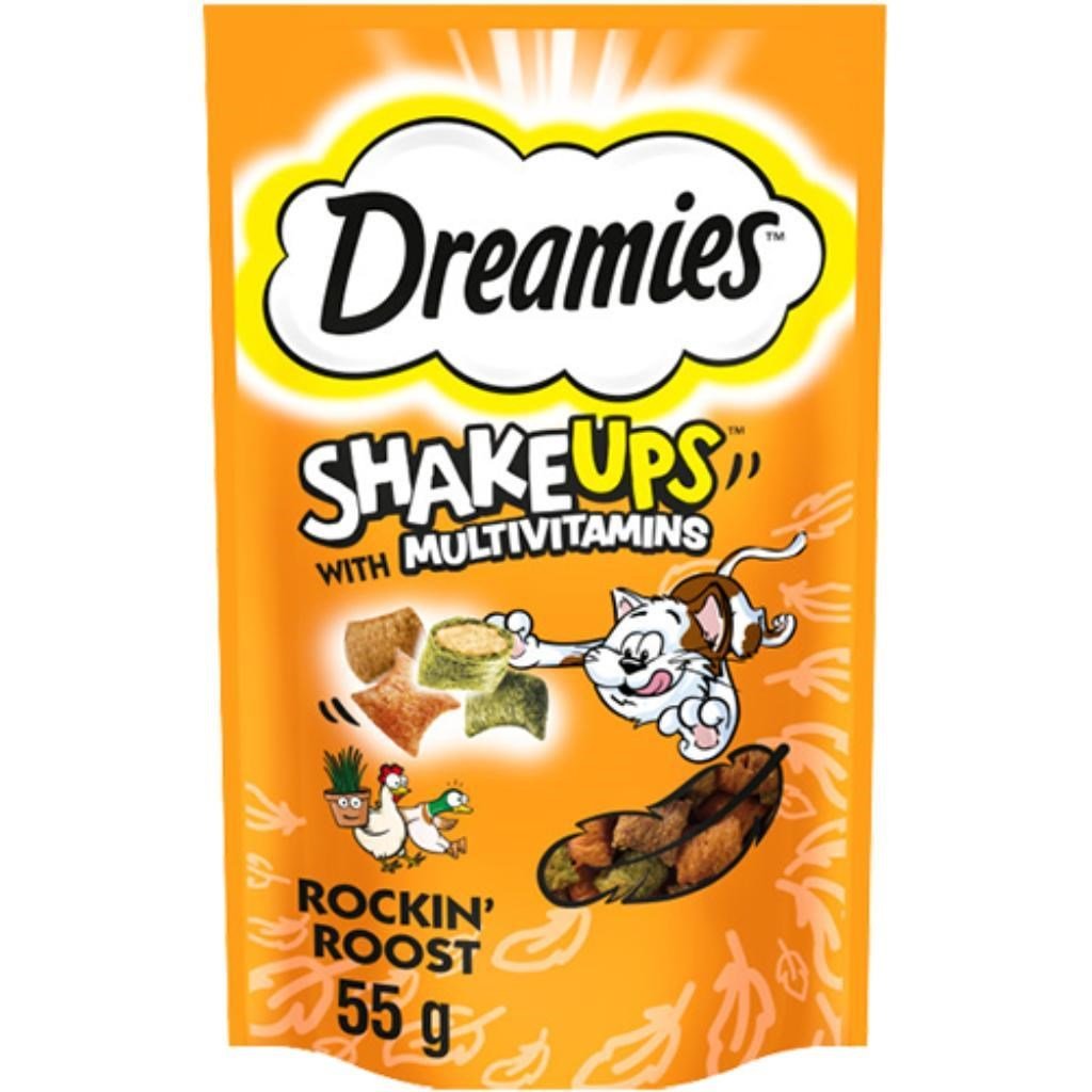 Dreamies Shakeups Multivitaminli Kedi ve Yavru Kedi Ödül Maması 55 Gr