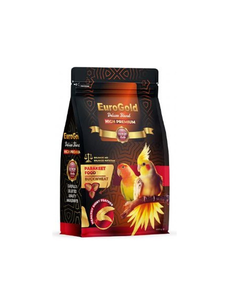 EuroGold Deluxe Blend Paraket Yemi Kara Buğday Katkılı 1 Kg