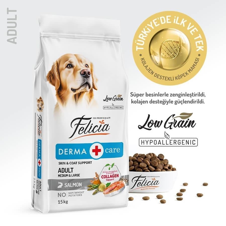 Felicia Somonlu Yetişkin Köpek Maması 15 Kg