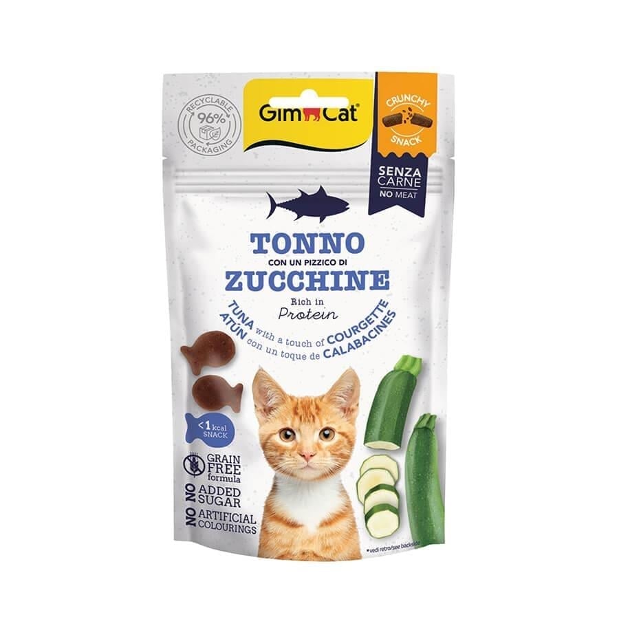 Gimcat Crunchy Snacks Ton Balıklı Kabaklı Tahılsız Kedi Ödülü 50 Gr