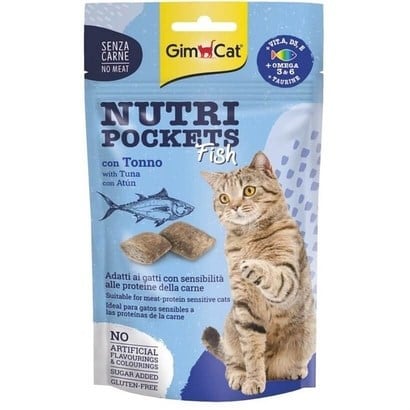 Gimcat Nutripockets Fısh Wıth Tuna Kedi Ödülü 60 Gr