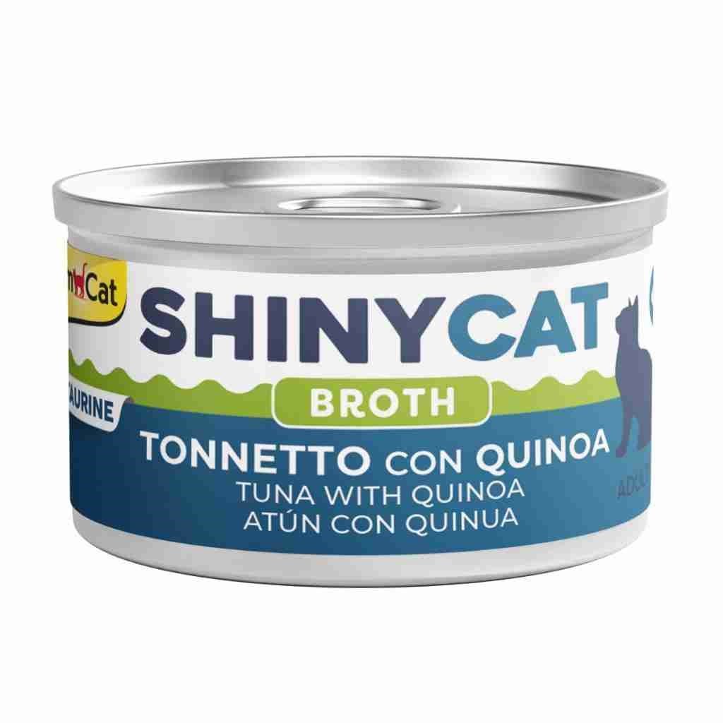 Gimcat Shinycat Broth Ton Balıklı ve Kinoalı Kedi Konservesi 70 gr