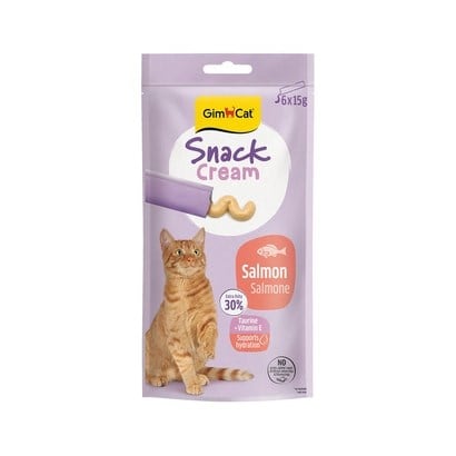 Gimcat Snack Cream Somonlu Kedi Ödülü 6 X 15 Gr