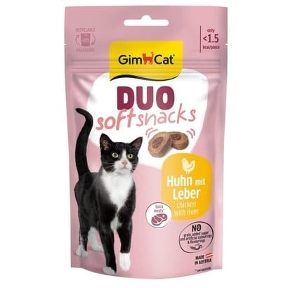 GimCat Snacks Soft Tavuk Ve Ciğerli Kedi Ödülü 60 Gr