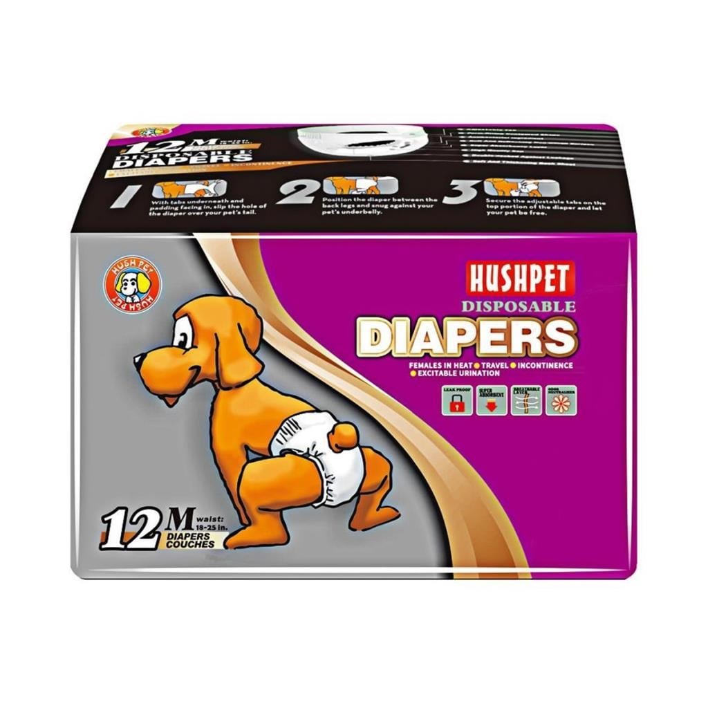 Hushpet Ultra Emici Köpek Külot Çiş Pedi Medium 12 Adet