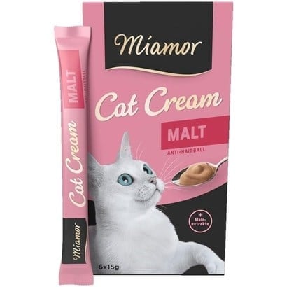 Miamor Cream Maltlı Tamalayıcı Ek Besin ve Kedi Ödülü 6 x 15 Gr