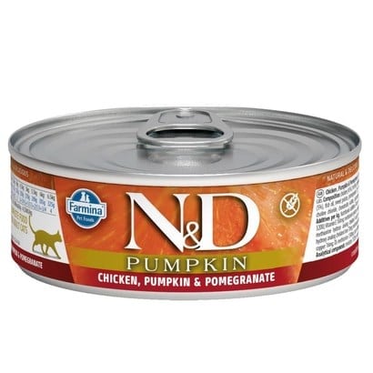 N&D Balkabaklı Tavuk Narlı Kedi Konservesi 70 Gr