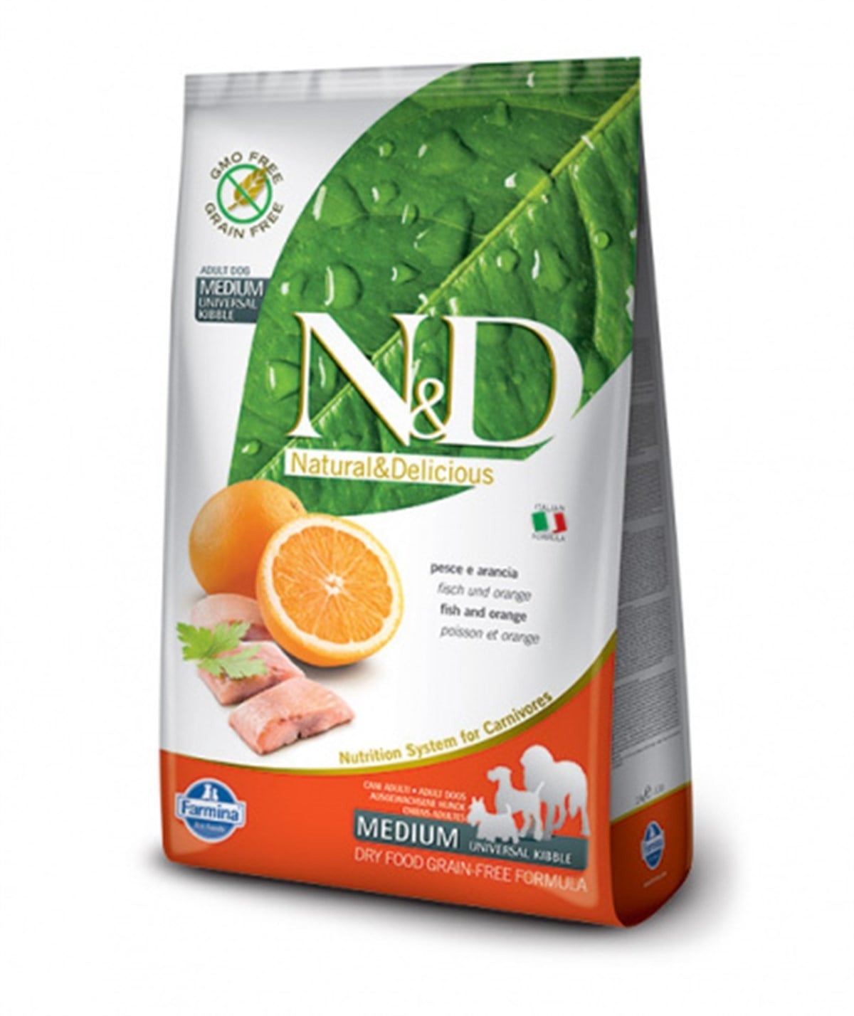 N&D Ocean Balıklı Portakallı Tahılsız Yetişkin Köpek Maması 12 Kg