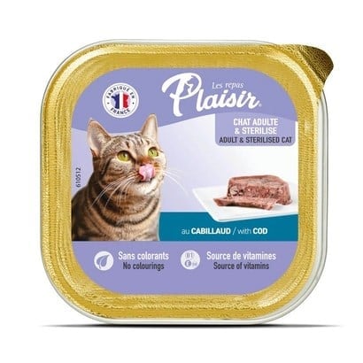 Plaısır Ezme Kısırlaştırılmış Kedi Konservesi Morina Balıklı 100 Gr