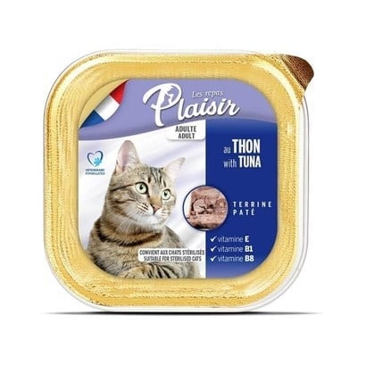 Plaısır Yetişkin Ezme Kedi Konservesi Tuna Balıklı 100 Gr